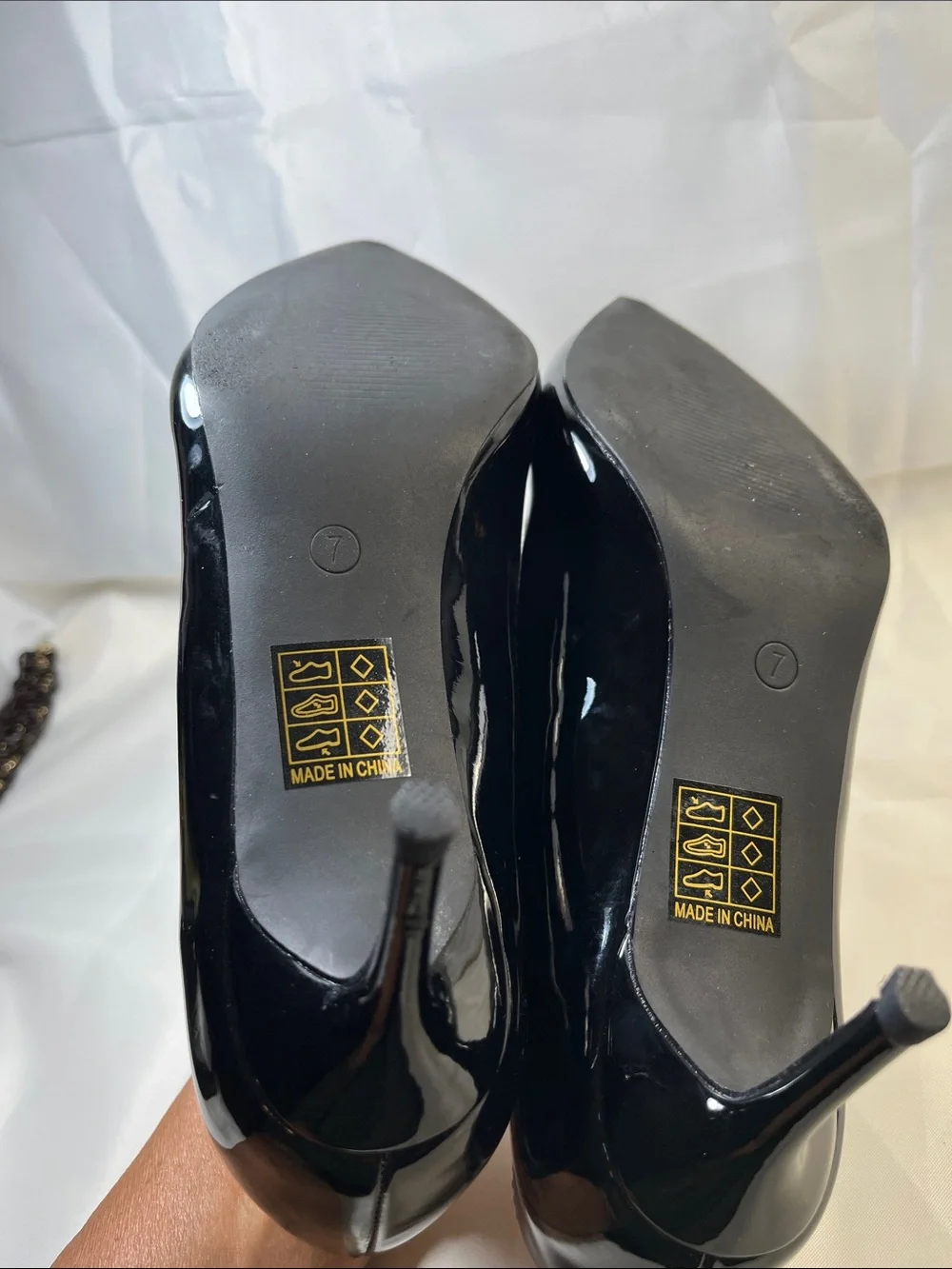Black Patent Pointed-Toe Stiletto Pumps